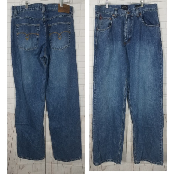Jack of Spades Medium Wash Loose Jeans - Picture 1 of 11